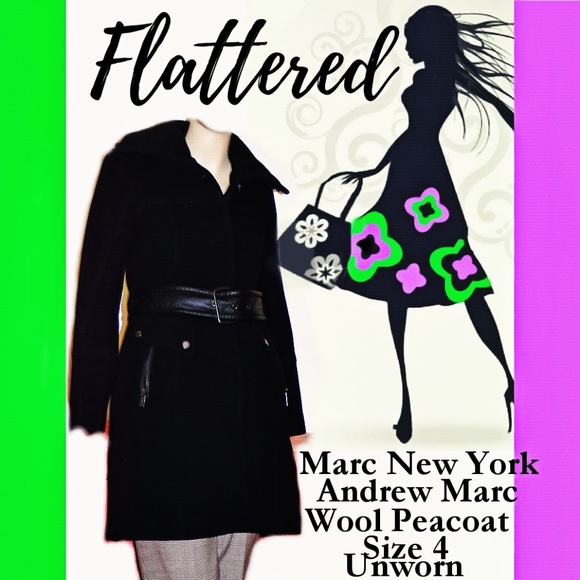 Andrew Marc Jackets & Blazers - Wool Peacoat Womens 4 Andrew Marc New York Unworn